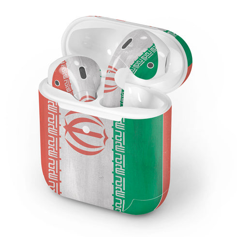 Iran Flag Distressed Apple AirPods 2 Skin